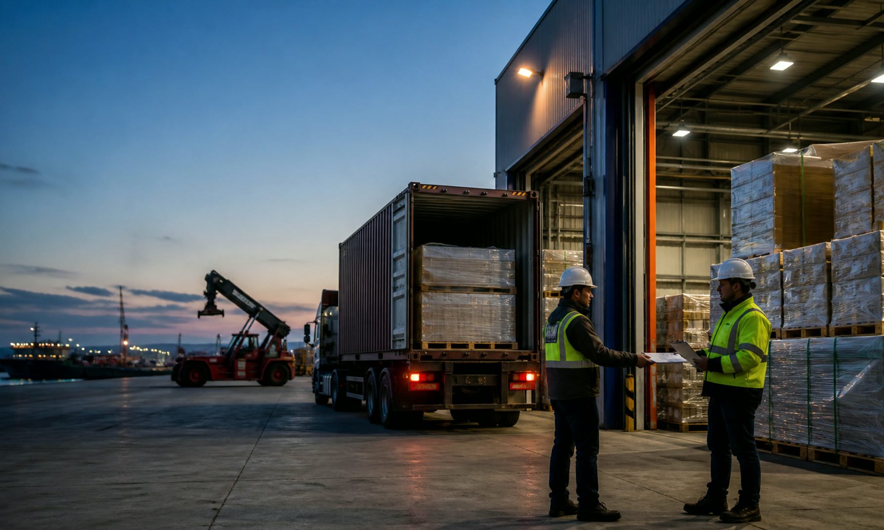 Port-to-Site Movement Study — concept image, not a client project record